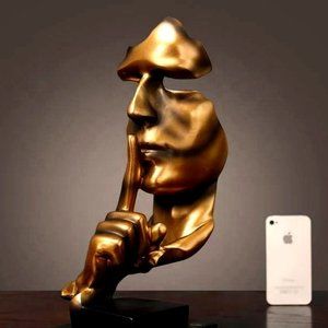 ✧Quiet Thinker Sculpture Decorative Accents Décor✧ Black Only